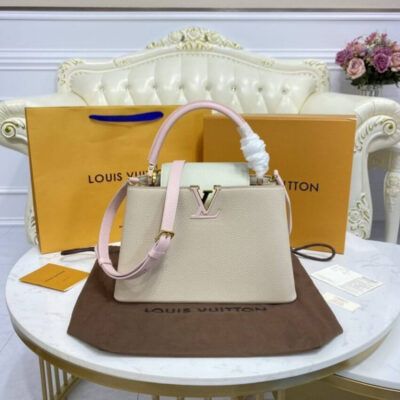 Replica Louis Vuitton Taurillon Leather Capucines Mm M57224